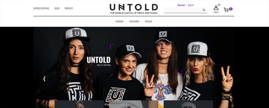 Siteul untold.shop a fost lansat!
